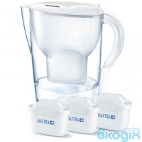 Фільтр - глечик Brita Marella XL MXpro + 3 картриджі (білий)